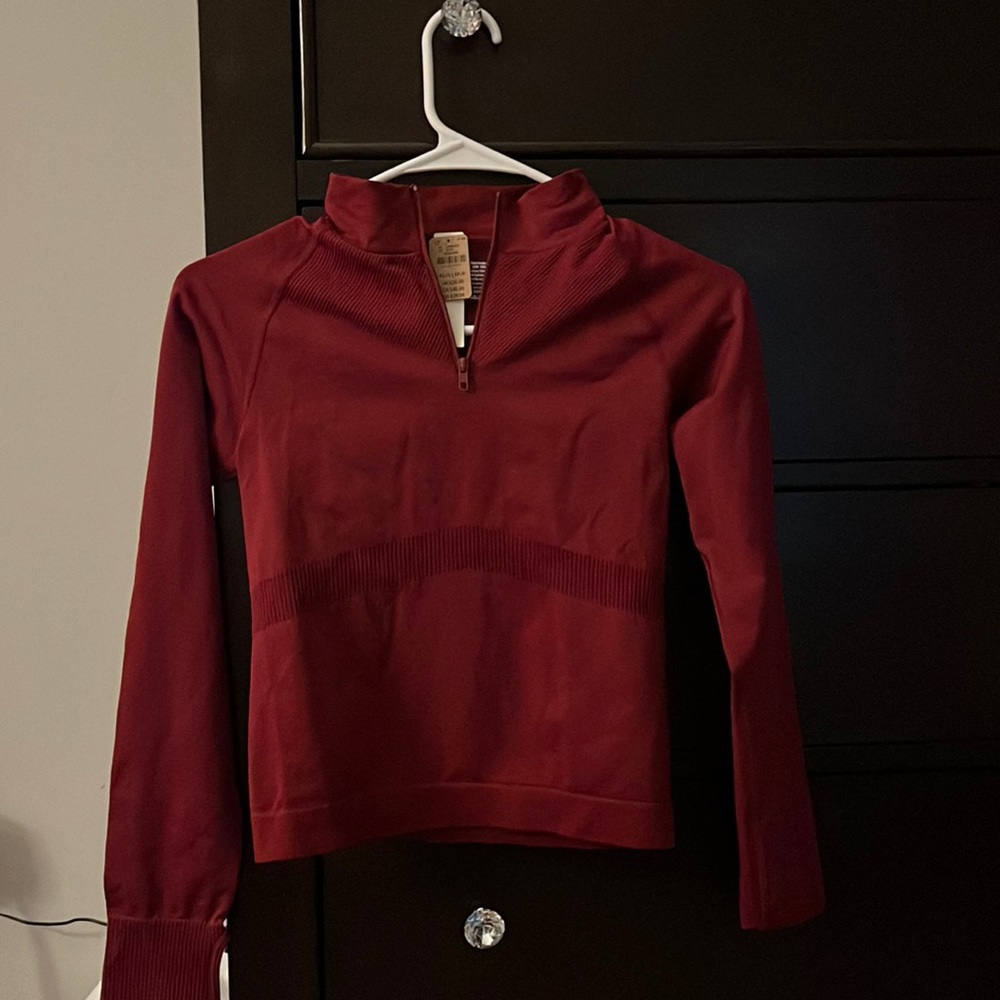 PINK NEW maroon 1/4 zip